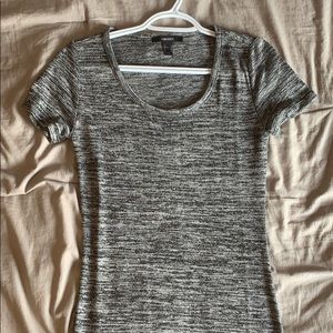 Long gray dress with slits